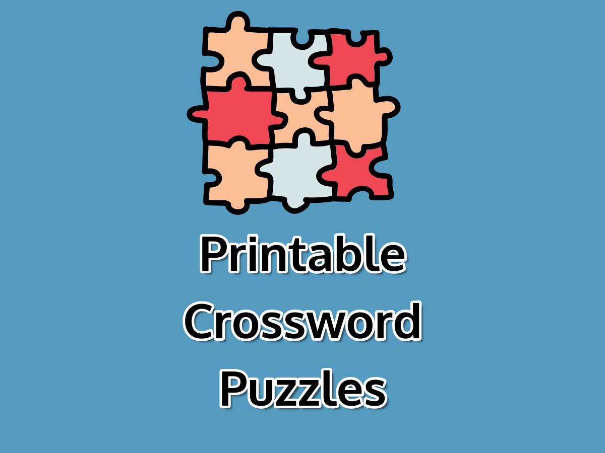 Crossword Puzzles Printable Sheets